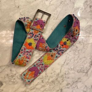 Embroidered belt